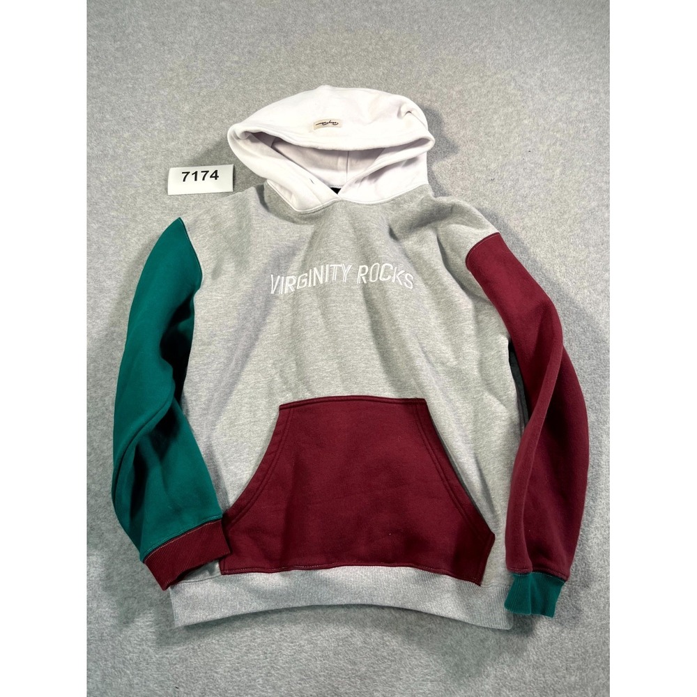 Danny Duncan Virginity Rocks Hoodie‎ Mens Medium Multicolor Colorblock Cotton